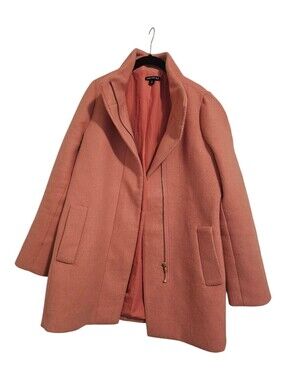 J. Crew Blush Pink Zip Pea Coat